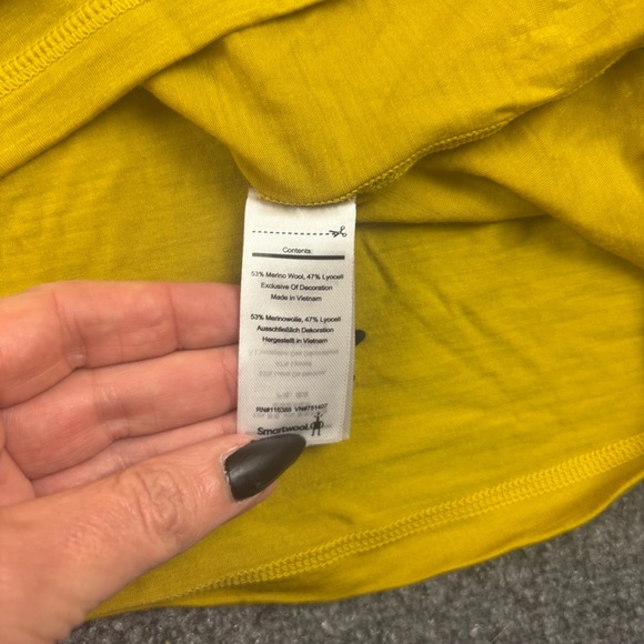 SMARTWOOL Men’s Merino Sport 120 Chartreuse Sleeveless Shirt size: XXL - Picture 6 of 9